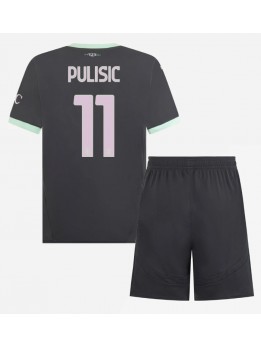 AC Milan Christian Pulisic #11 Replika Tredje Kläder Barn 2024-25 Kortärmad (+ byxor)